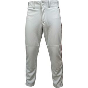 Alleson Athletic White‎ Red Piping Youth XL Baseball Pants Uniform